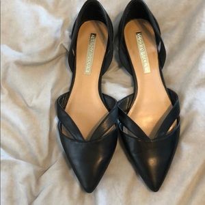 Black cutout flats